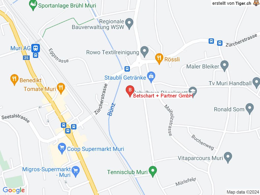 Standort Betschart + Partner GmbH in 5630 Muri AG