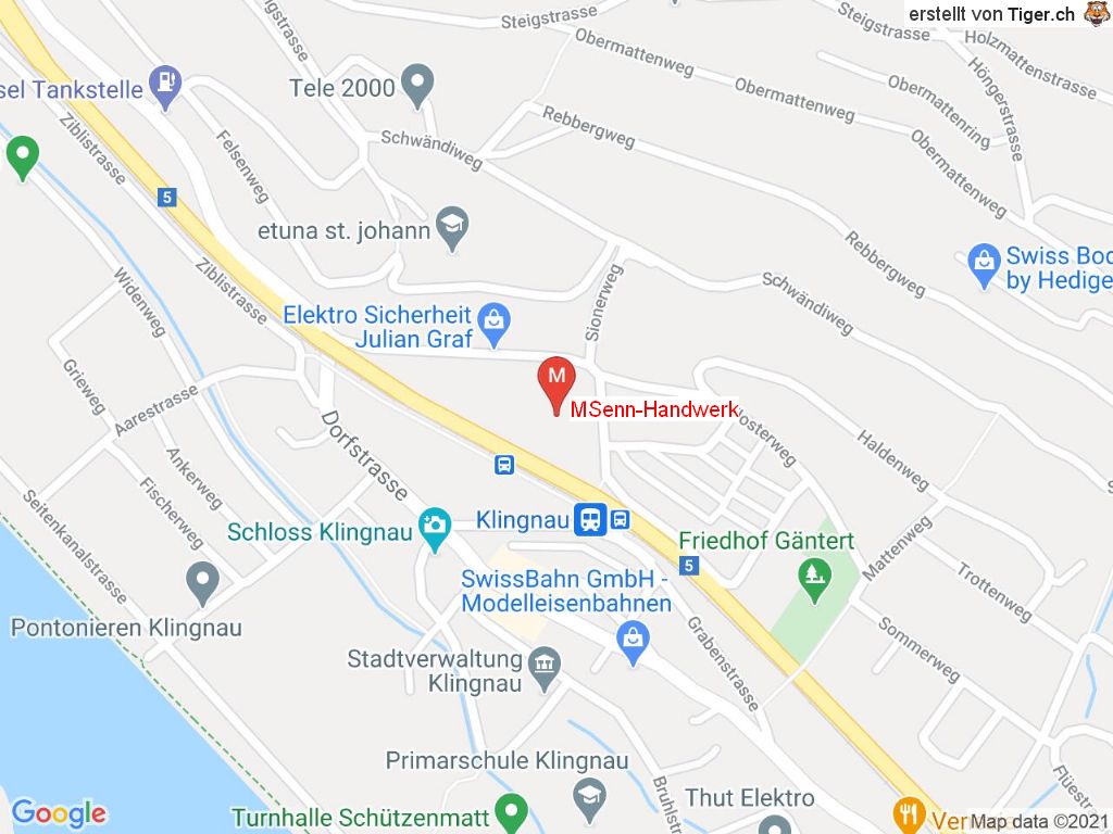 Standort MSenn-Handwerk in 5313 Klingnau